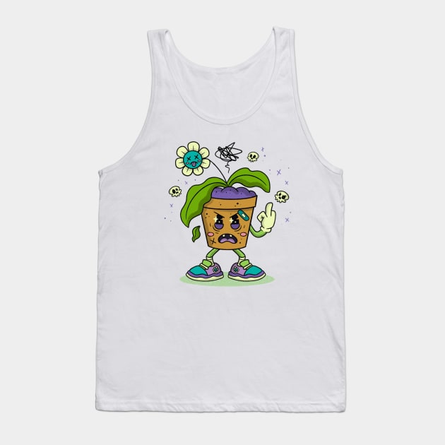 ANGRY PLANT Tank Top by bratcave.studio